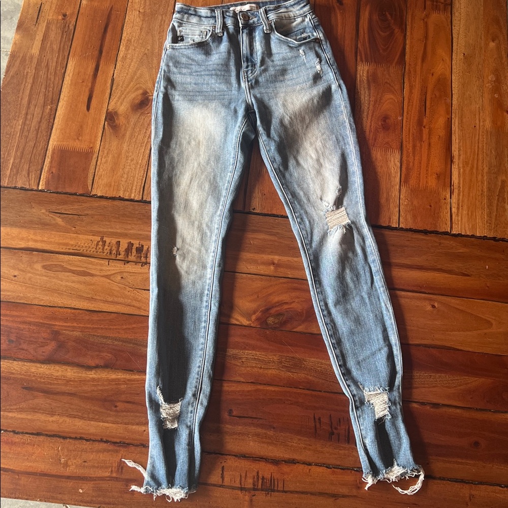 KanCan Faded Blue Denim Jeans